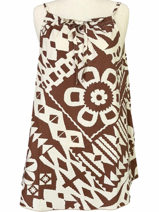 Dresses & Skirts - Urban Outfitters BDG Brown and Cream Floral Geo Print Sundress